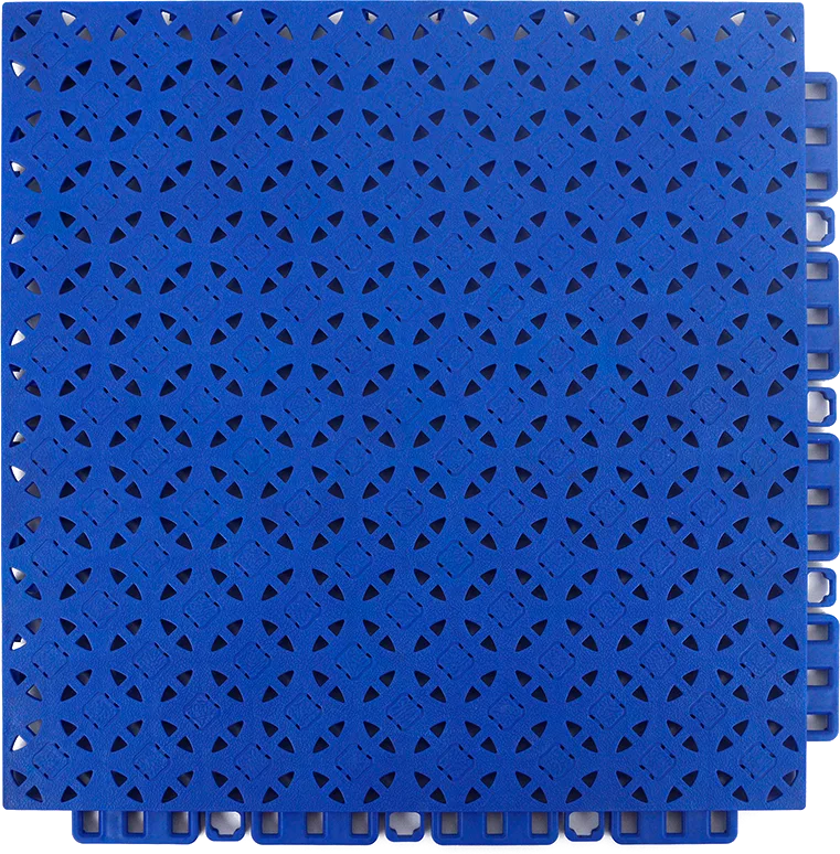 TRUE tile top surface — precision drain pattern